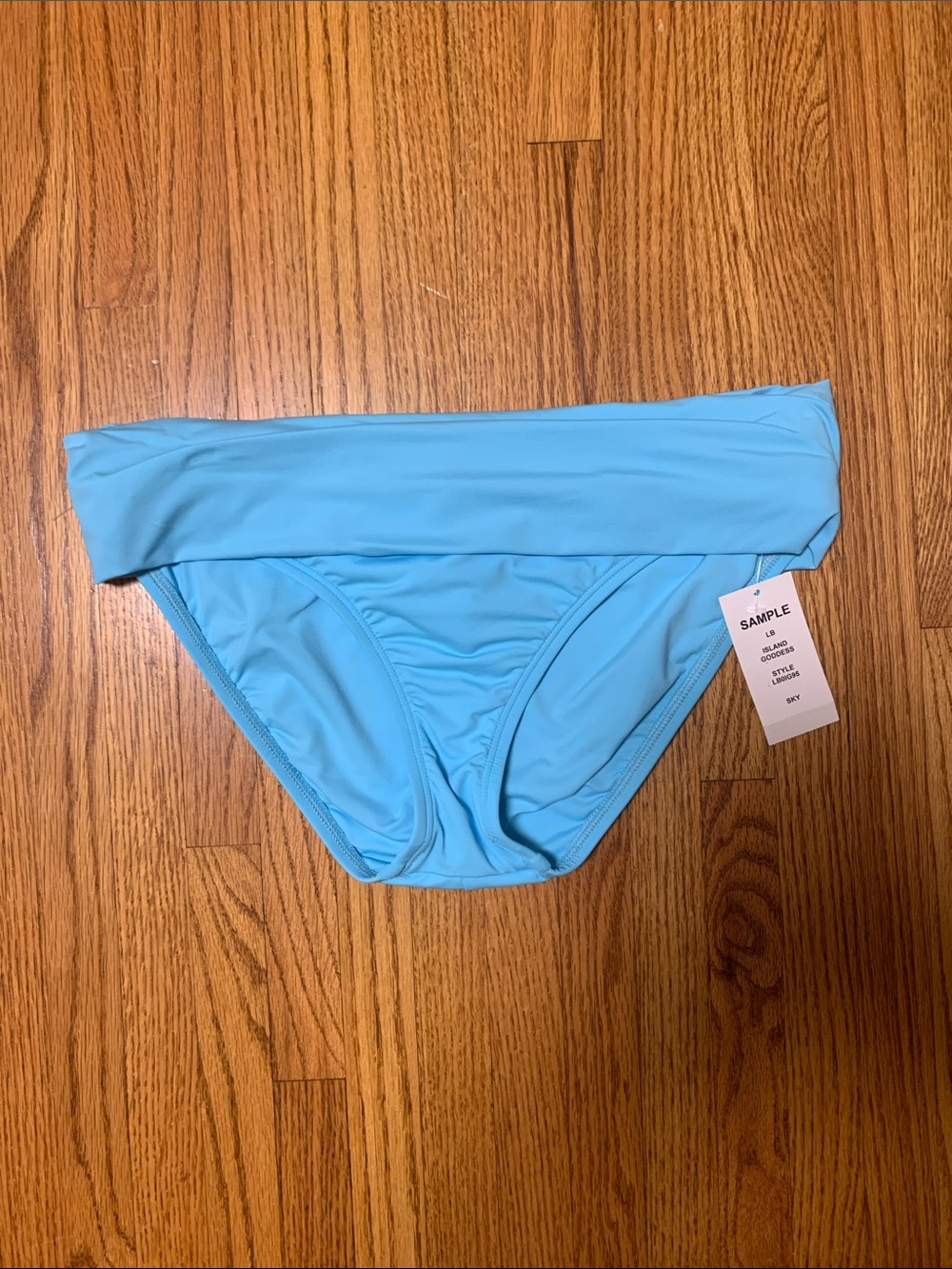 La Blanca swimsuit - island goddess sky blue bikini bottom, size 6